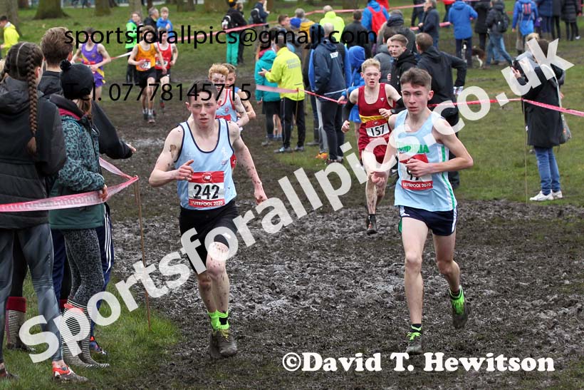 Intermediate boys, 2020 New Balance English Schools Champs., Sefton Park, Liverpool. Photo: David T. Hewitson/Sports for All Pics